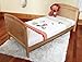 POPPY'S PLAYGORUND NEW BABY PENELOPE LUXURY COT BED & SAFETY SPRUNG MATTRESS-COTBED/JUNIOR BED - COUNTRY PINE