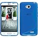 Produktbild PhoneNatic Case für LG L70 Hülle Silikon blau S-Style + 2 Schutzfolien