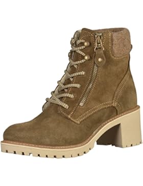 TAMARIS Damen Plateau-Stiefeletten gefüttert Grün/Oliv