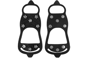 XKSOCT Schuhspikes,Schuhkrallen im Winte,Schuhspikes,Schneeketten,Anti Rutsch Schuhspikes 40-45 Ersatzspikes Ice Grips für Wandern EIS Schnee Schuhspikes Schnee und EIS und Sport