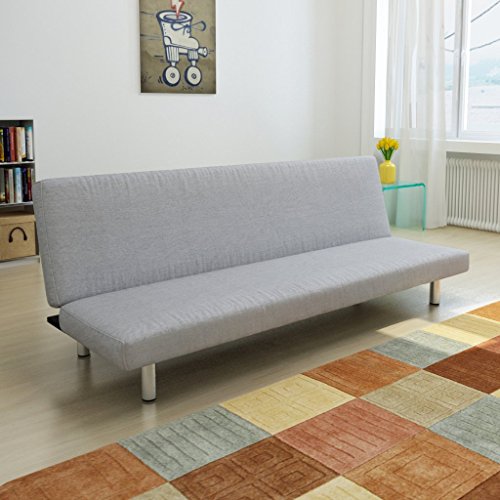 vidaXL Sofa Bettsofa Stoffsofa Schlafsofa Loungesofa Couch Bett Sofabett verstellbar - 2
