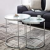 MAßE (ca.): Kleiner Tisch: 42cm x 42cm x 45cm (B x T x H) | Großer Tisch: 50cm x 50cm x 51cm (B x T x H) | AUFBAU: Selbstmontage erforderlich