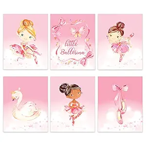 Nursery Wall Art Decor for Girls - Art Prints Set of 8x10