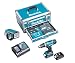 Produktbild MAKITA Akku-Schrauber Schlagbohrmaschine DHP453 im Alu-Koffer 2x 1.5Ah , gratis: Gürtelclip
