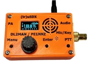 MALAHIT tr usdx transceiver 5-Band usdx Multimode QRP Assembled with case by PE1NNZ and DL2MAN Orange 3D print case