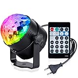 ✧2 modos activados por sonido + 15 modos de iluminación + Control de velocidad de rotación + Control de intensidad de luz.