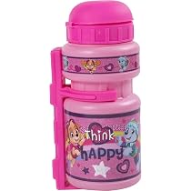 Paw Patrol Cycle Water Bottle For Girls - Nickelodeon Bike Bottle, Universal Mount With Cable Ties