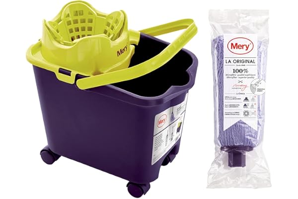 Mery Set Bucket & Mop Mikrofiber, Lila, Standard