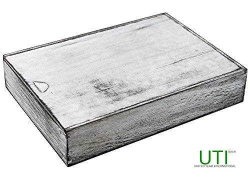 Kleine Holzbox mit Schiebedeckel – used / vintage look – Holzkiste Aufbewahrungsbox Kästchen Schachtel Schatulle Geschenkverpackung - 2