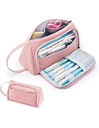 KALIDI Federm&auml;ppchen Unisex Gro&szlig;e Kapazit&auml;t M&auml;ppchen Bleistifttasche Halter Stiftetasche Federtasche Stifthalter Stiftemappe Make-up Tasche mit HalterSchreibwaren Veranstalter f&uuml;r Schule & B&uuml;ro Damen