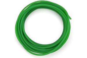 HILITAND Courroie de Transmission en PU Hautes Performances, Courroie Ronde en Polyuréthane pour Transmission, Couleur Verte (6mm*10m)