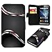 Produktbild Book Style Wiko Birdy Premium PU-Leder Tasche Flip Brieftasche Handy Hülle mit Kartenfächer für Wiko Birdy - Design Flip SB4