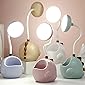 WALVIA Cute Dinosaur Rechargeable LED Touch On/Off Table Lamp Desk Light Led White Light Eye Protection 360° Rotation…