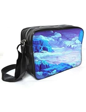 Snoogg Kristall Erde Leder Unisex Messenger Bag für College Schule täglichen Gebrauch Tasche Material PU