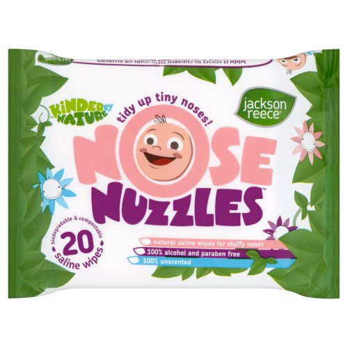 Jackson Reece Nose Nuzzles Wipes--8 x Packs of 20 (160 Wipes)