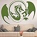 Produktbild Flügel Drachen Wandtattoo Wandaufkleber Diy Home Decalation Zubehör Vinyl Wasserdichte Wandaufkleber Für Wohnzimmer Wandtattoo 43 cm X 62 cm