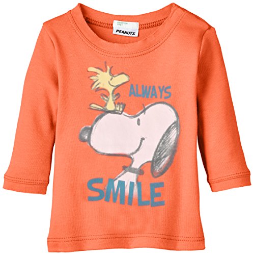 United Colors of Benetton Baby-Boys Snoopy Polo Shirt, Orange, 6 to 9 months (Manufacturer Size: 68 cms)