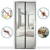 APALUS&reg; Magnet Fliegengitter Tür Insektenschutz 90x210 cm / 100x220 cm, Der Magnetvorhang ist Ideal für die Balkontür, Kellertür, Terrassentür, Kinderleichte Klebemontage Ganz Ohne Bohren