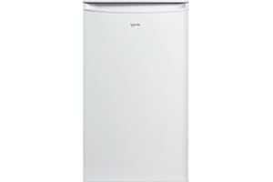 Igenix IG3920 Freestanding Under Counter Fridge and Chill Compartment, 2 Glass Shelves and Salad Drawer, One Bottle Shelf and Egg Rack, 48 cm Wide, White