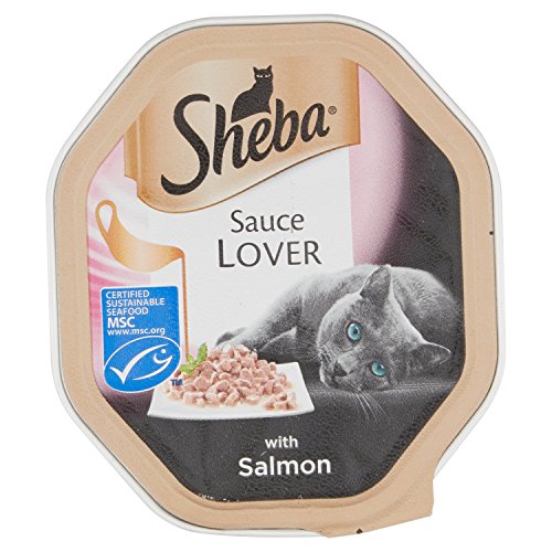 Price comparison product image Sheba Sauce Lover Cat Tray with Salmon
