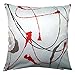 Produktbild Home fashion 66595-107 rot H:40 x B:40 cm Kissen dekostoff bedruckt