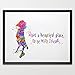 Dignovel Studios A4 Dobby Quote from Harry Potter watercolour illustration Art Print Friendship Quotes Nursery decor Kids Art Print Wedding Birthday Gift N078-Unframed