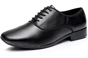 JUODVMP Chaussures De Danse Latine Tango Ballroom en Cuir avec Talon Standard pour Hommes Modèle 401,