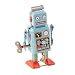 Produktbild Peradix Vintage Blechspielzeug Uhrwerk Roboter Graugrün zum Aufziehen