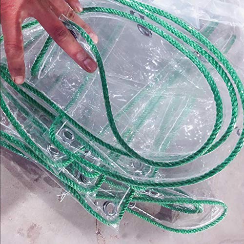 Preisvergleich Produktbild MOOMDDY Wasserdichte Plane, durchsichtige PVC-Kunststofffolie, Starkregenplane, Wind oder Schnee können allTear beständig, Anti-Aging,1 * 2m