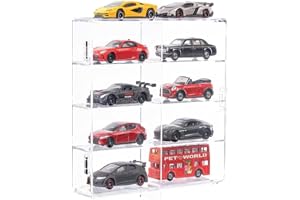Tagtight displaylåda för 1:64 Hot Wheel, bilmodell leksaksskåp, ställ för hotwheel bilar gjuten förvaring dammtät displaylåda