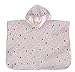 Produktbild Schlummersack kuschelig weicher Badeponcho mit Kapuze Elefanten pink/grau für Mädchen 1-3 Jahre