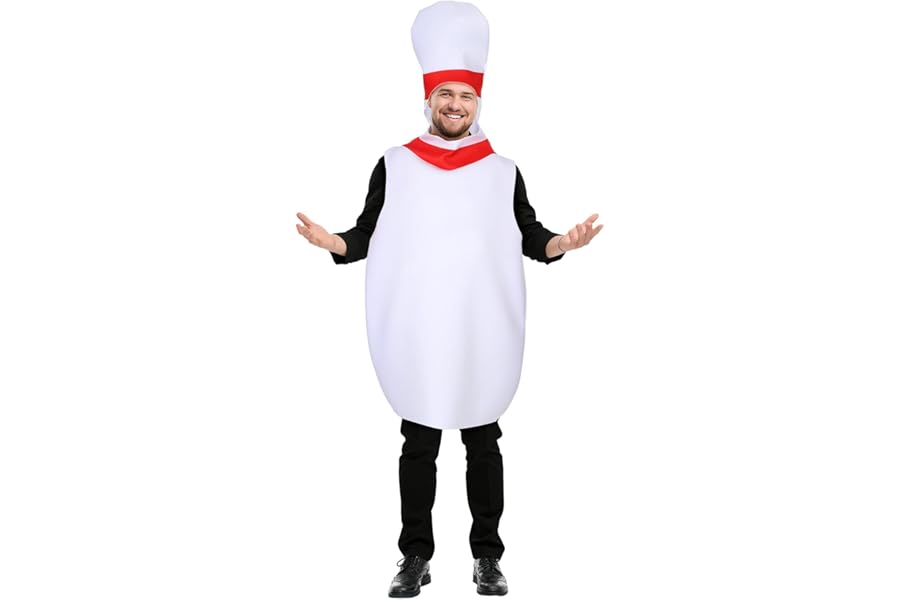 Newcotte Bowling Pin Adult Costume Halloween Costume Bowling Party Cosplay Favor Funny Photo Booth Props for Adults