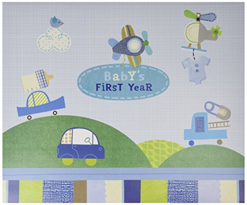 CR Gibson Baby's First Year Calendar -- Newborn Baby Gift Set / Keepsake / Memory Book / Baby Journal (Boy Oh Boy!)