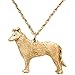 Produktbild Collie (Glatt) Hergestellt in U.K. Kunstvolle Hunde- Anhänger Sammlung (22 Karat Vergoldung / gold plattiert)