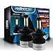 Produktbild NIGHTEYE 2x Autoscheinwerfer 72W 9000LM COB LED Scheinwerfer Fit H4 Ersatzscheinwerfer Frontlampen Frontscheinwerfer Licht Lampe Kit 6500K