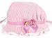 CHIC*MALL Baby Girls Toddlers Lace Flower Sun Hat Hat Cap Summer Cotton Hat 3-24 Months (Pink)