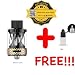 Produktbild DanslesVapes [100% AUTHENTISCH UWELL Nunchaku verdampfer Tank 5ml schwarz-Gold erhältlich + 1 FREI eliquid Leere Flasche 5ml