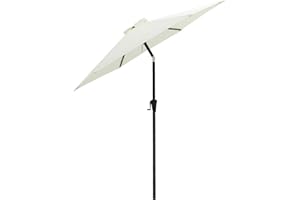 FLAME&SHADE 2.3m Outdoor Market Garden Parasol Patio Table Umbrella with Tilt and Crank