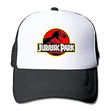 Nuevo diseño QAWS Negro Parque Jurásico Jurassic Mundo Trucker Sombreros Gorros de Papá, Negro