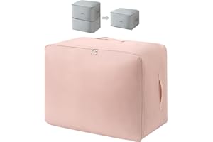 GAFUTOZM Sac de Compression Ultime Space Master Casa Corner, Organisateur d'Auto-Compression Ultra Peu Encombrant, Sacs de Rangement pour Couettes, Vêtements, Voyage et Maison (Rose, XL)