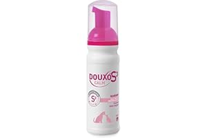 DOUXO S3 Calm Mousse, Soin apaisant sans rinçage pour Chiens et Chats avec des Allergies, des démangeaisons ou des rougeurs, 150ml