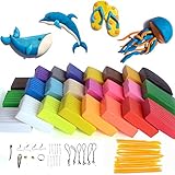 Rubikliss Polymer Clay Oven Bake Set,24 Color DIY Modeling Clay for kids, Oven B