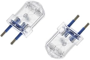 Prometeo Electronics Set 2 spine trasparenti a 2 poli IMQ 10A 250V Made in Italy