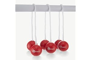 ‎DOCTOR SPORT DOCTOR SPORT Leitergolf WurfSpiel Offizielle Echte Golfbälle – 3 Paar à 2 Bälle – Offizielle Länge aus geflochtenem Nylon (30 cm) – Metallclip für perfekten Verschluss – Professionell