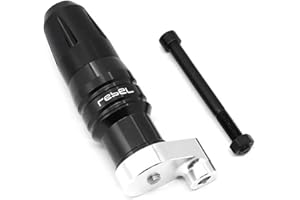 2BIRD Motorcycle Accessories For Honda Rebel 500 CMX500 CMX 500 Motorbike CNC Aluminum Faliing Protection Frame Crash Pads Exhaust Sliders Crash Protector (Color : Rebel logo black)