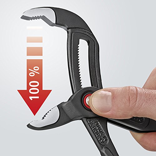 KNIPEX 87 21 250 Cobra QuickSet, Hightech-Wasserpumpenzange mit Schnelleinstellung, 250 mm - 5