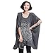 Produktbild Aliyun Damen Shirt Sommer Plus Size Kurzarm Baumwolle Loose Lang Tunika T Shirt minikleid