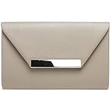 klassisch elegante Clutch XL Envelope Abendtasche beiliegender Metall Kette für die Schulter