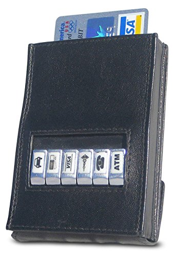 ACM Wallet Funda billetera de cuero para adultos Talla única Negro
