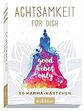 Image de Achtsamkeit für dich - 50 Karma-Kärtchen: Schön gestaltete Achtsamkeitskarten in Geschenkbox zur